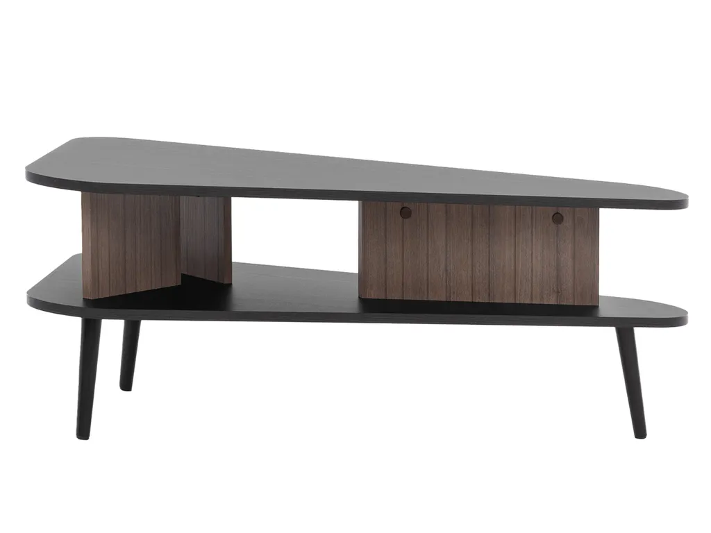 Table basse GRAPPA Pont Capitaine Noir Graphite - Design Industriel Chic - 2