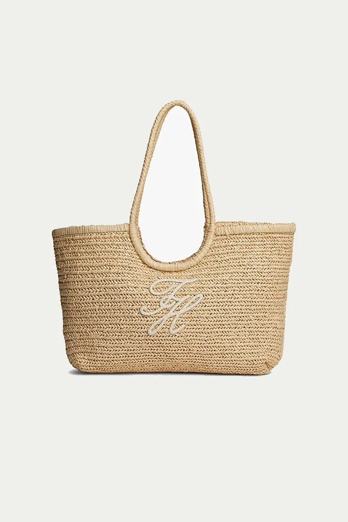Petit Sac Bandoulière Beige Tommy Hilfiger AW0AW15536 - Finition Grainée