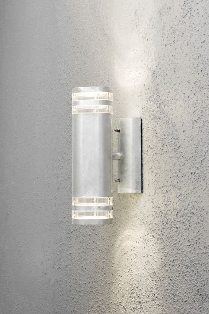 Konstsmide Modena Up & Down Big galvanisierter Stahl, klares Acrylglas, Reflektor 7516-320