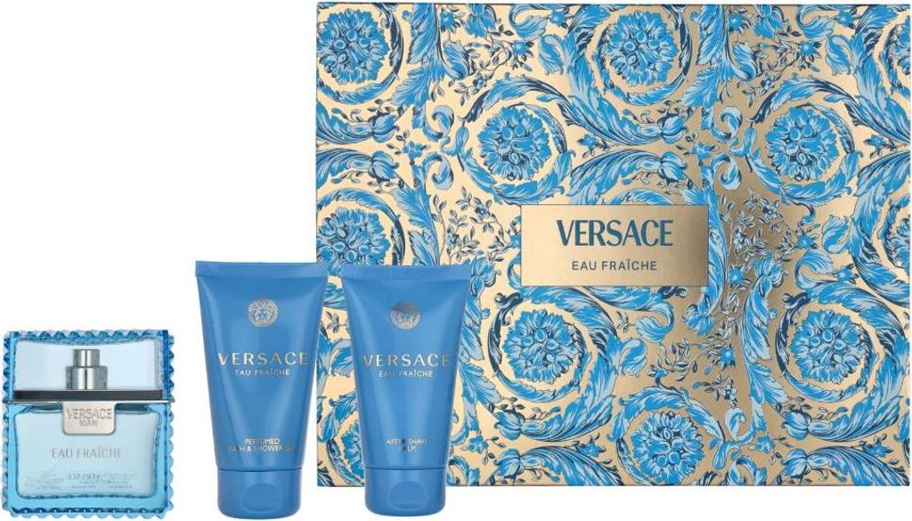 Versace Man Eau Fraîche EDT 50 ml + ASB 50 ml + SG 50 ml Produktbild 