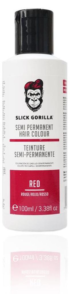 Slick Gorilla – Semi Permanent Hair Colour, Red – Rote Haarfarbe Für Männer Für Blondiertes Haar, 100 Ml