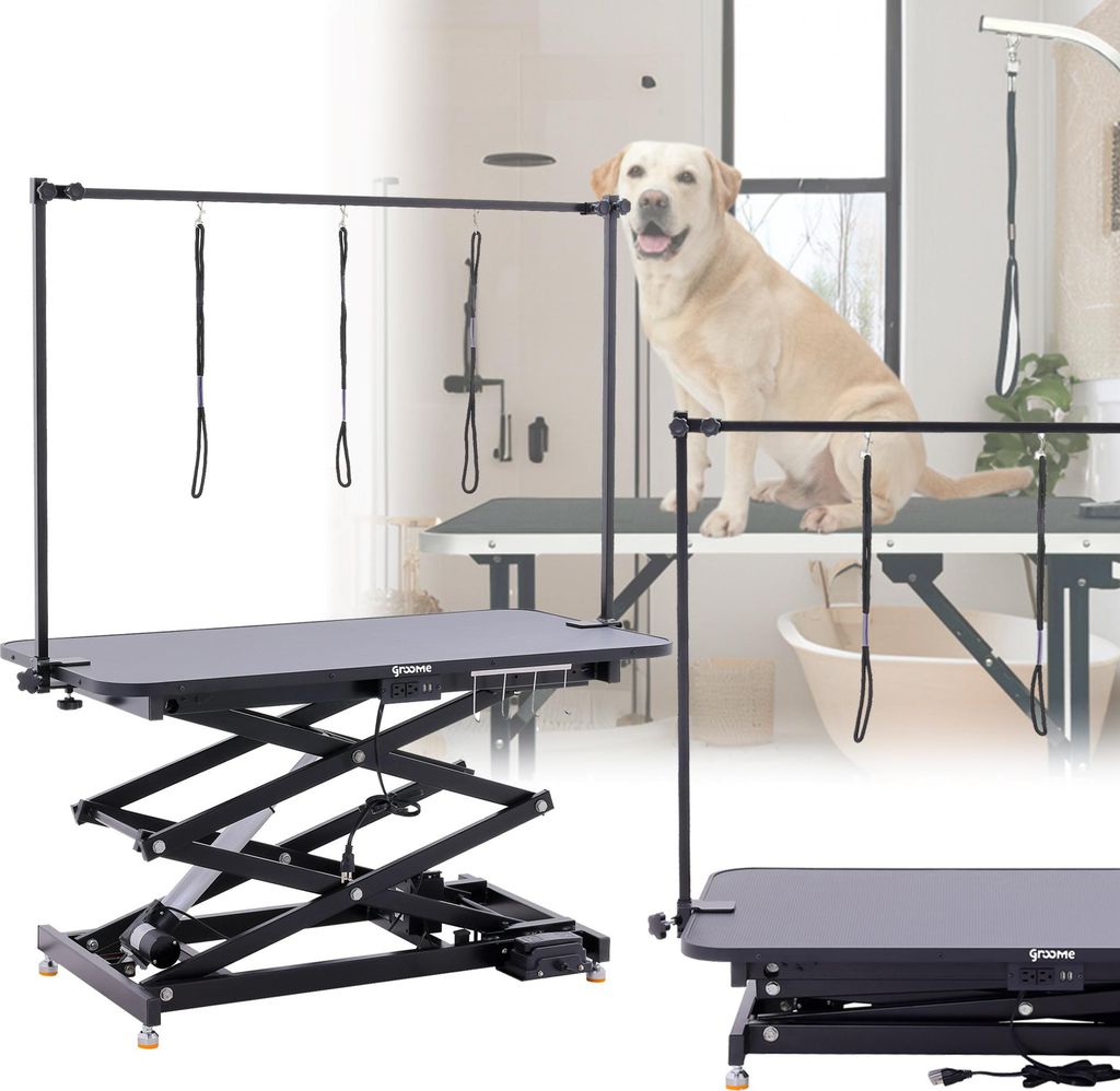 groomingtafel trimmertafel veterinaire drie riemen op Productafbeelding 