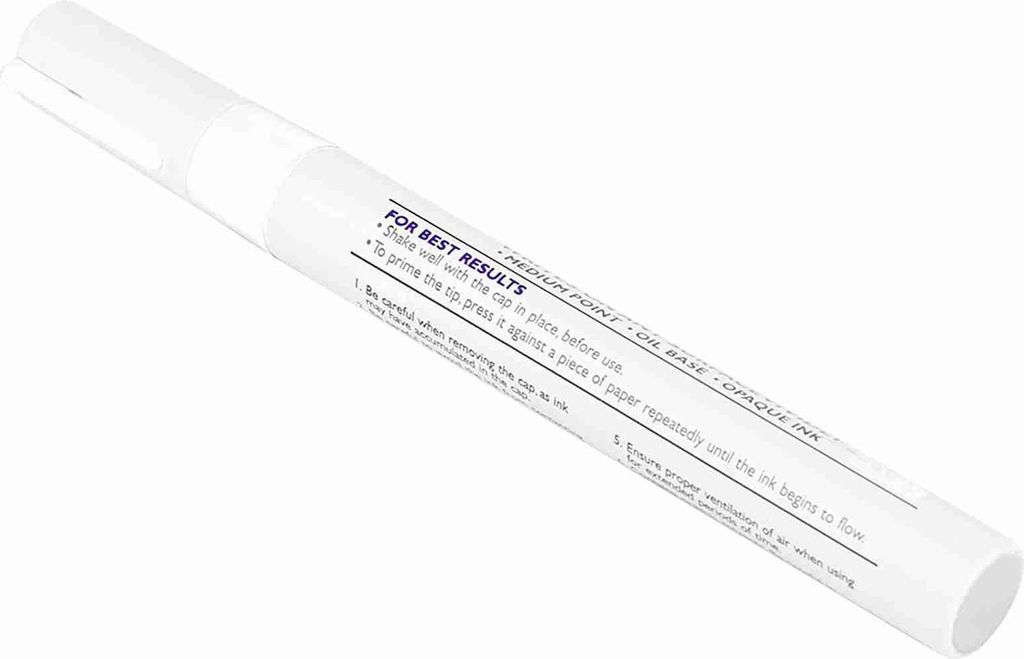 1 PCs wasserdichte professionelle Autostifte Reifenfarbe Stift Stifte (weiß)