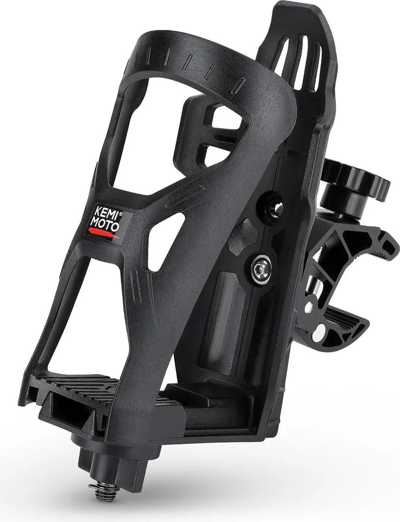Portaborraccia Universale per Bici e Passeggino | Metallo 800ML Nero
