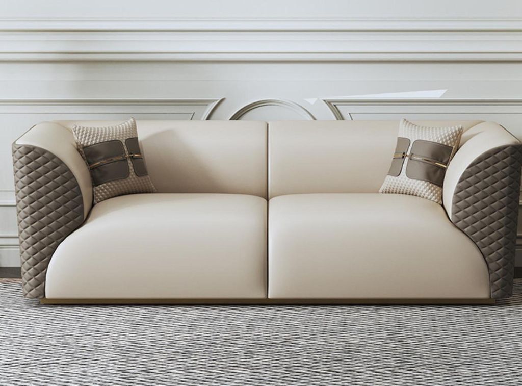 Sofa Dreisitzer Couch Klassische Neu Polster 3 Sitzer Leder Couchen Ledersofa