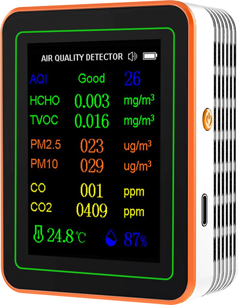 miernik jakości powietrza 10 w 1 PM2.5 PM10 CO CO2 TVOC Zdjęcie produktu