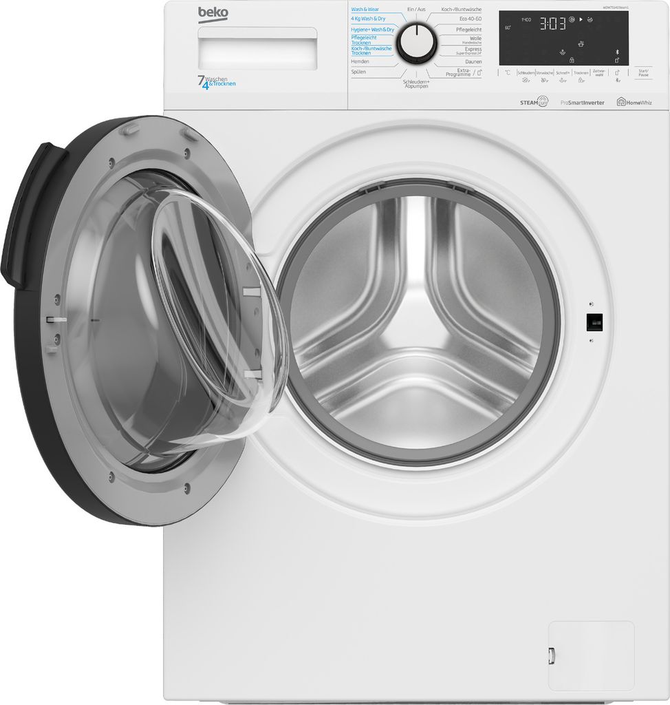 Beko Waschtrockner WDW75141Steam1 Dampf Inverter-Motor Produktbild 3