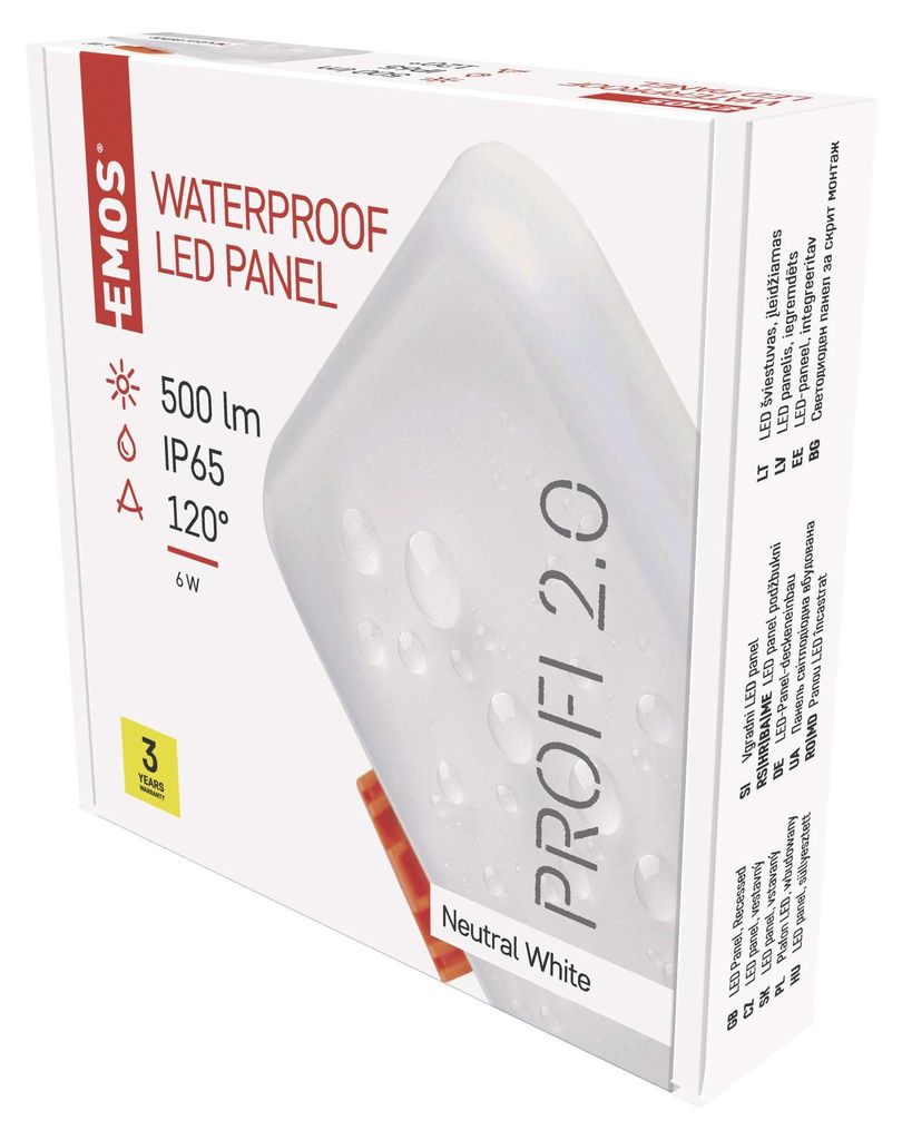 LED podhledové svítidlo VIXXO 7,5 x 7,5 cm, 6 W, neutrální bílá, IP65
