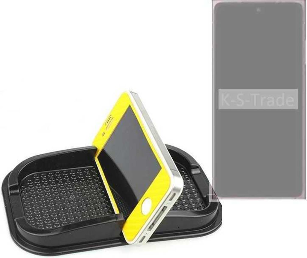 K-S-Trade Auto Anti Rutsch Matte Smartphone-Halter kompatibel mit HMD Skyline Haft Pad Armaturenbrett Handy-Halterung Silikon
