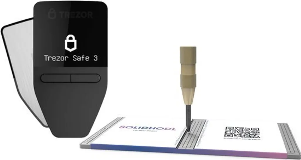 Sécuriser Bitcoin et Ethereum avec Trezor Safe 3 Silver et SOLIDHODL