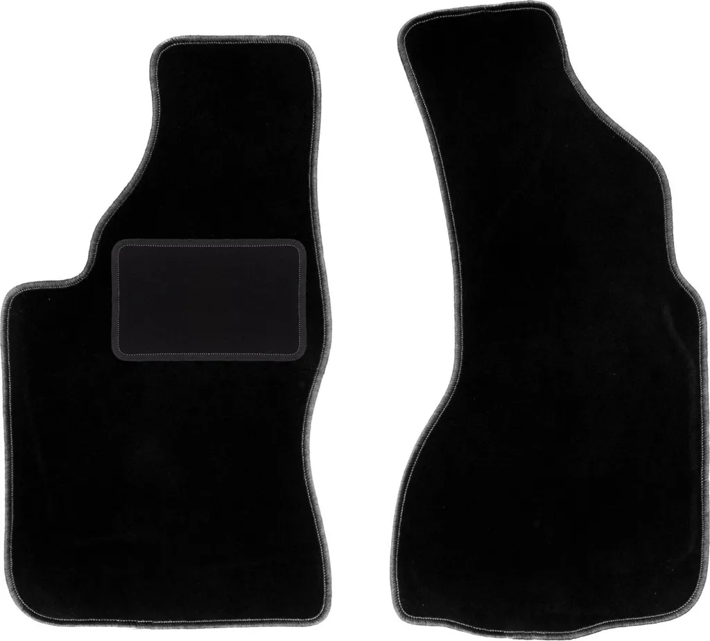 Wielganizator tappetini auto velours anteriori adatto per Audi V8 (1988-1993, berlina) neri, set 2 pz, con fissaggi