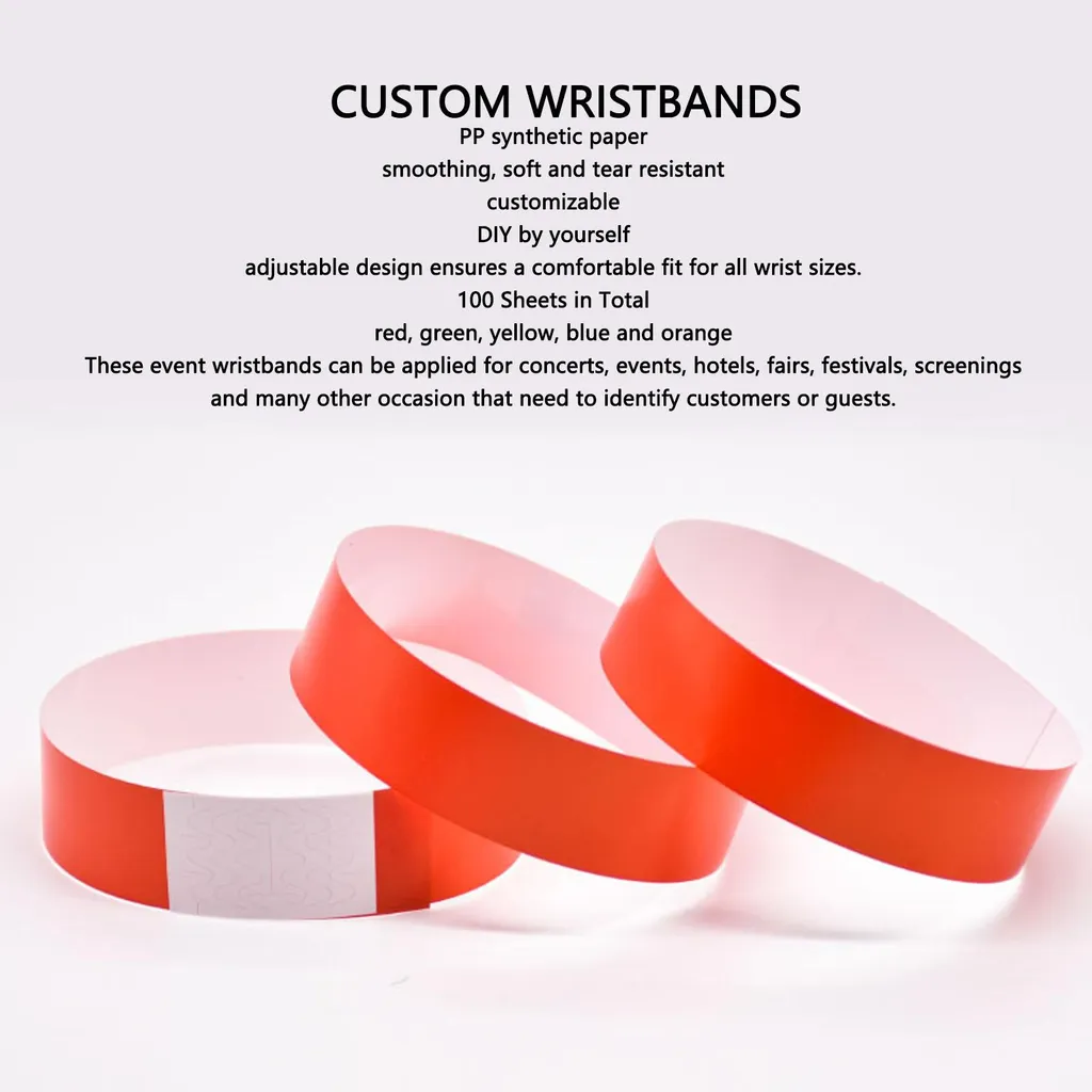 Bracelets Événementiels en Papier PP Indéchirable et Imperméable - 17