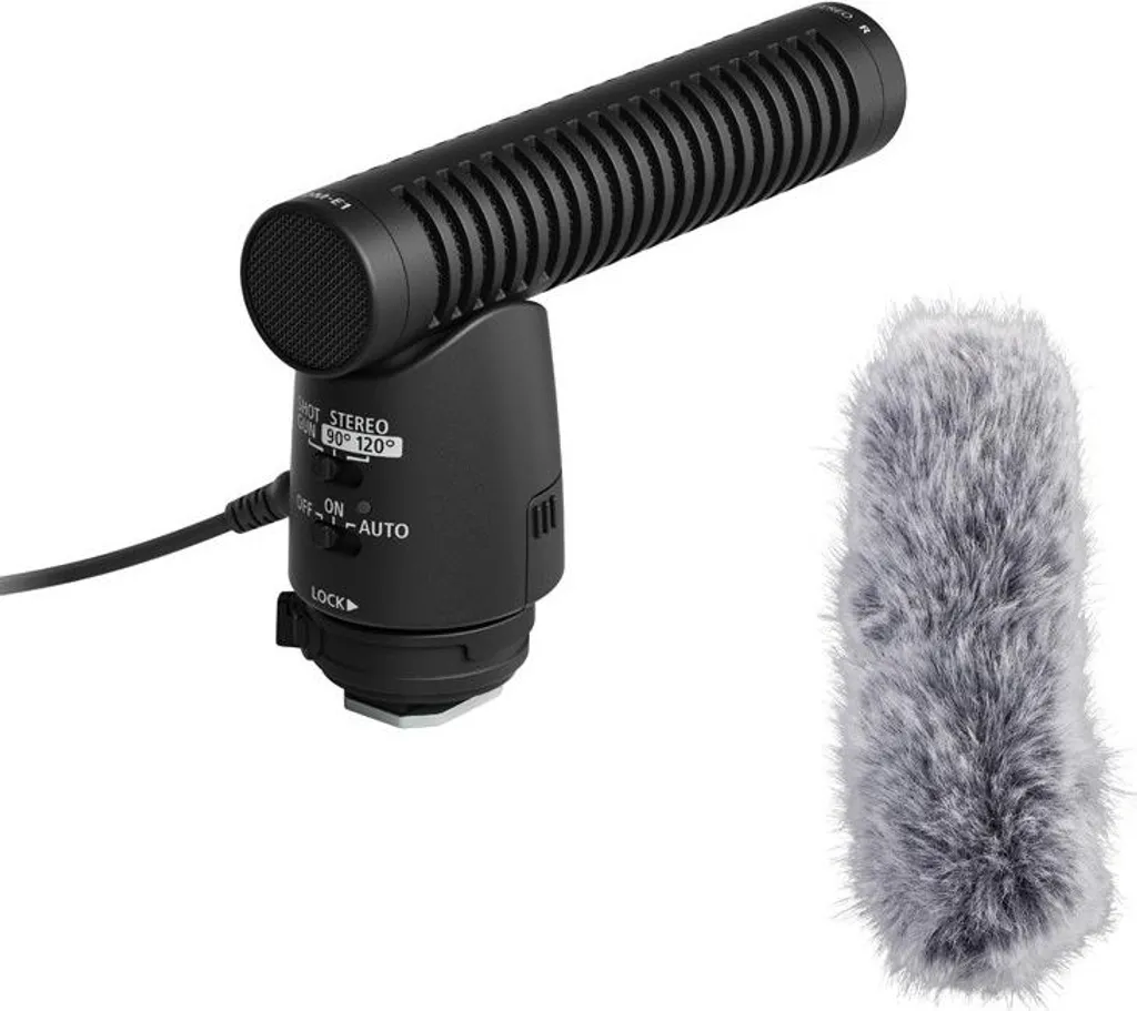 Microphone Canon DM-E1 Stéréo avec Bonnette Anti-Vent et Suspension - 2