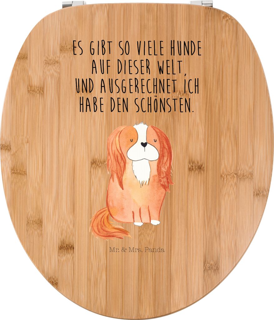 Mr. & Mrs. Panda Klobrille Hund Cavalier King Charles Spaniel - Transparent - Geschenk, holz toilettensitz, Klositz, WC Sitz, Bester, Spruch, Cocke...