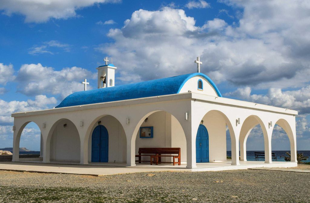 hansepuzzle 24989 - Zypern Puzzle, 500 Teile, Religion, 46,0 x 30,0cm mit hochwertiger Aufbewahrung, Kartonbox und wiederverschließbarem Beutel