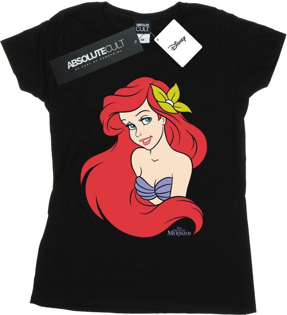 Disney - "The Little Mermaid" T-Shirt für Damen BI15970 (S) (Schwarz)