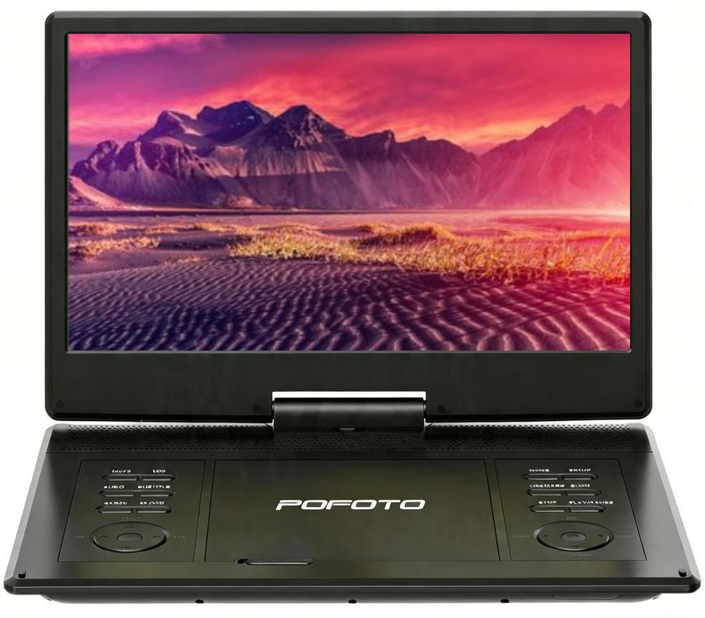 15.7" Tragbarer DVD-Player mit 14" HD-Drehbildschirm, ideal Produktbild 