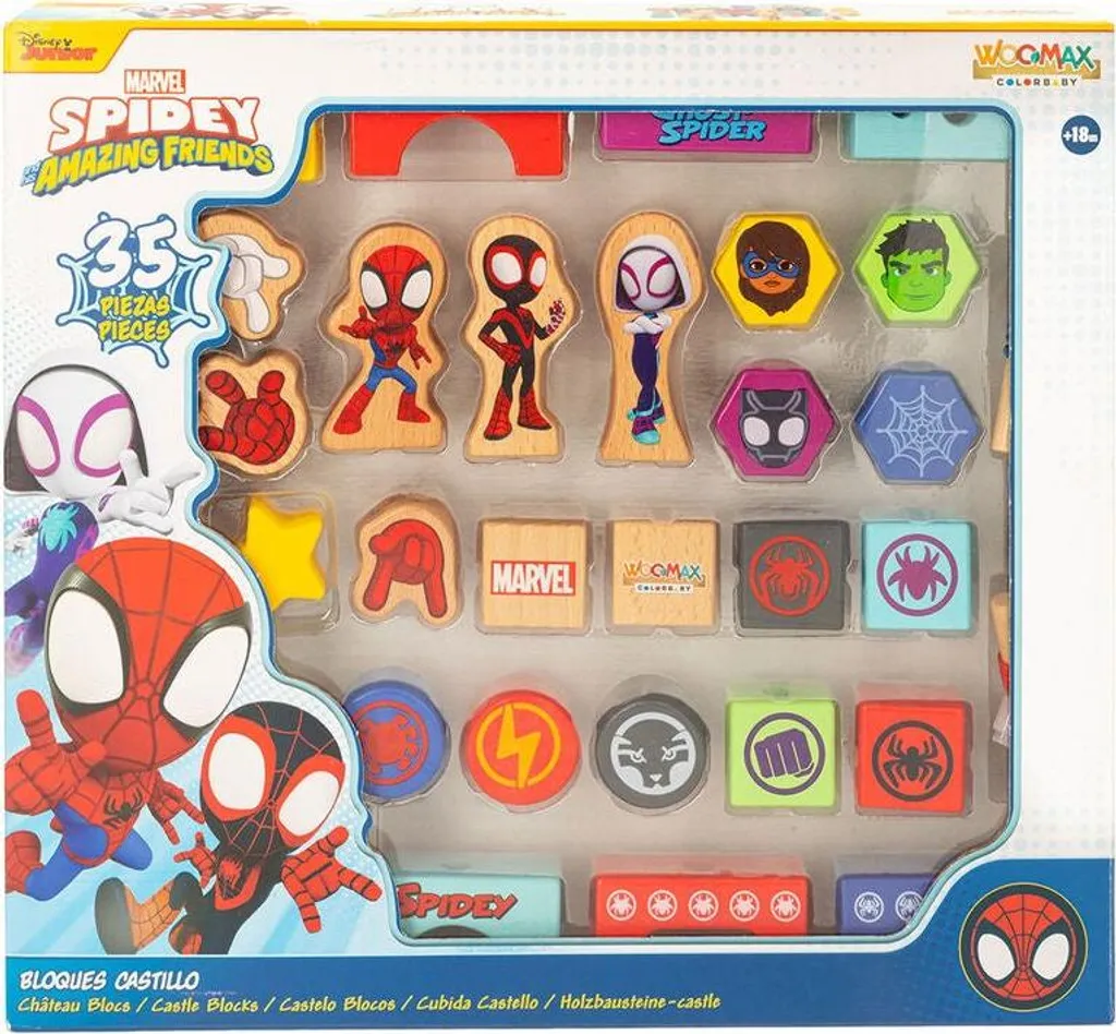 Aire de jeux extérieure en bois Spidey Marvel pour jardin de 3 à 8 ans