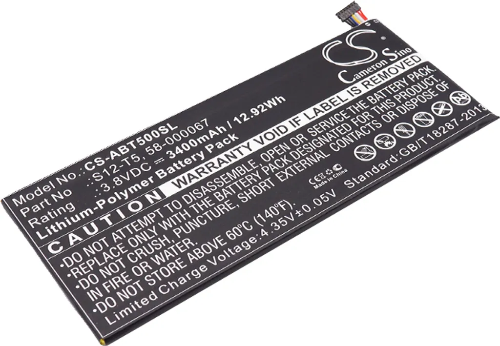 Batterie de Secours 58-000067 pour Kindle Voyage S12-T5 - Longue Durée