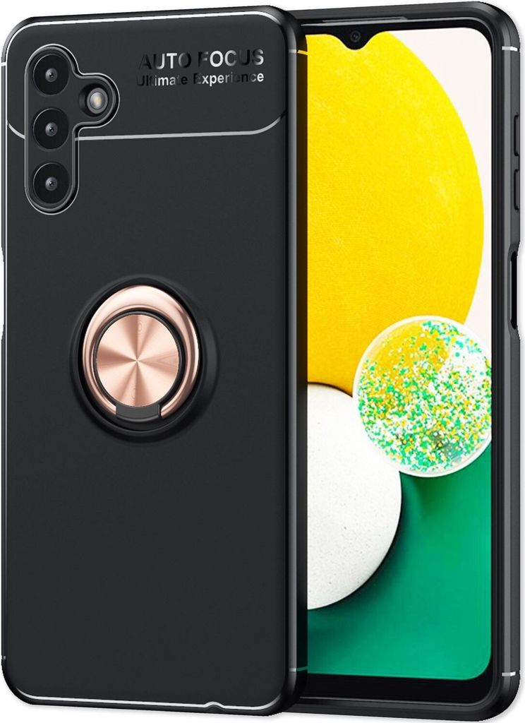 Hülle für Samsung Galaxy A13 5G Ringhülle Ständer Aufsteller Cover Schutzhülle Rose Gold