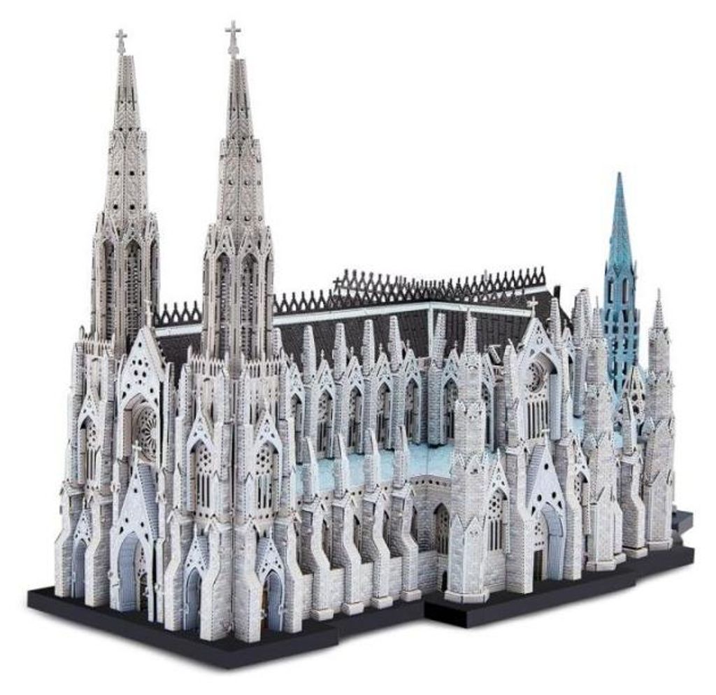 3D puzzle, Piececool, Katedrála svätého Patrika, kov, 428 Obrázok produktu 