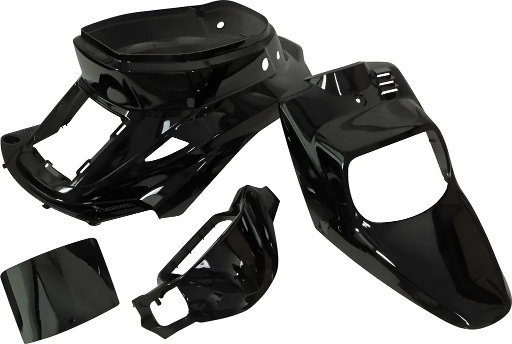 Carénage complet noir 4 pièces STR8 pour MBK Booster / Yamaha BW's 50