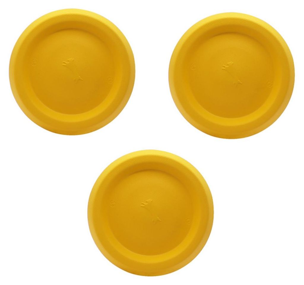 INF Hundespielzeug 3er-Set EVA Wurfscheiben 23cm für Training und Apportieren