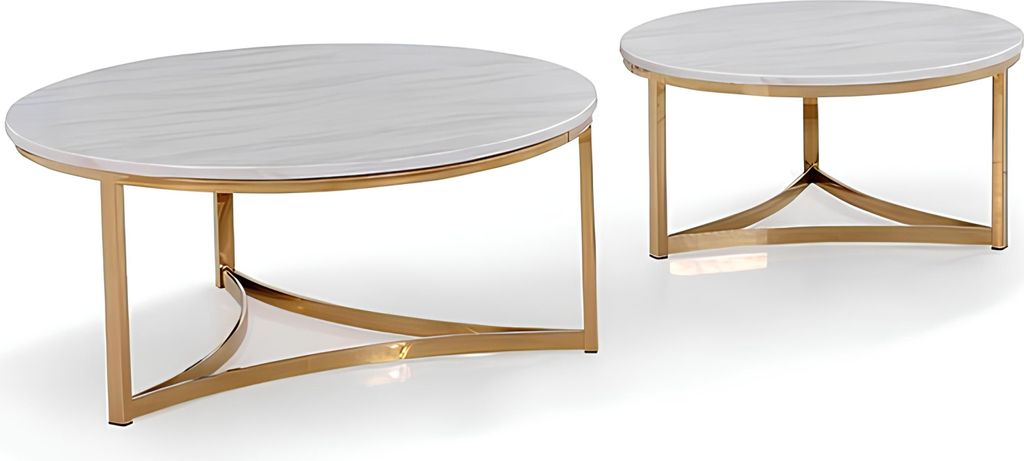 Marmor 2x Design Beistell Tische Couch Tisch Sofa Wohn Zimmer Klassiker SET Neu