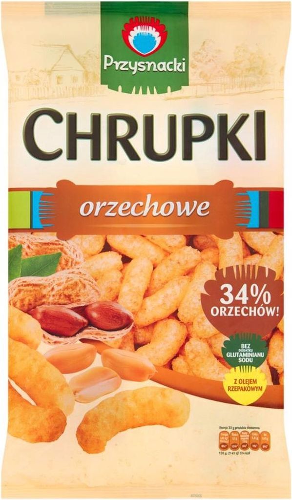 Przysnacki Chrupki orzechowe 150 g Zdjęcie produktu 