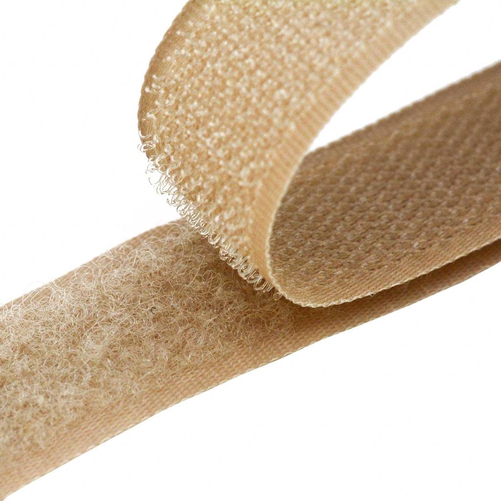 4m Klettband zum Nähen beige 098