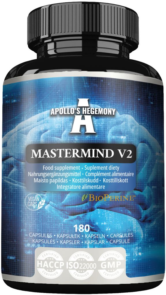 Mastermind v2 - 180 Kapseln - FĂĽr fortgeschrittene geistige Leistung