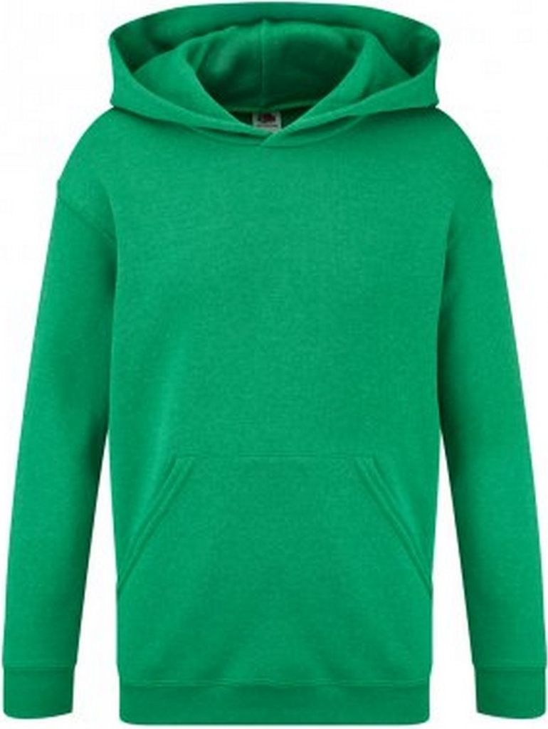 Fruit of the Loom Kinder Klassik Kapuzenpullover PC3883 (7-8 Jahre (128)) (Grün meliert)