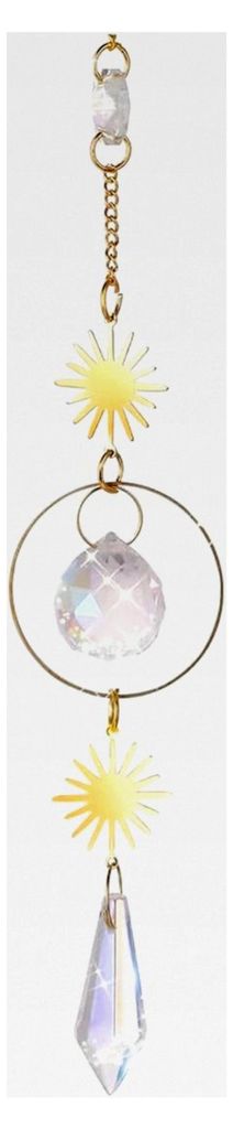 Sonnenfänger Kristall Windspiel, Regenbogen Sonnen Anhänger Kristalle, Ornament Kristallkugeln für Garten, Zuhause und Büro