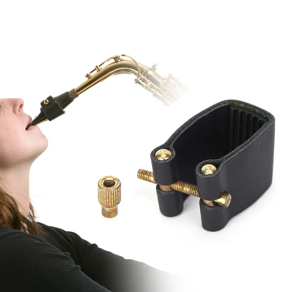 Legatura per sassofono, legatura per sassofono contralto, legatura per sassofono nera, accessori per sassofono, accessori per strumenti musicali