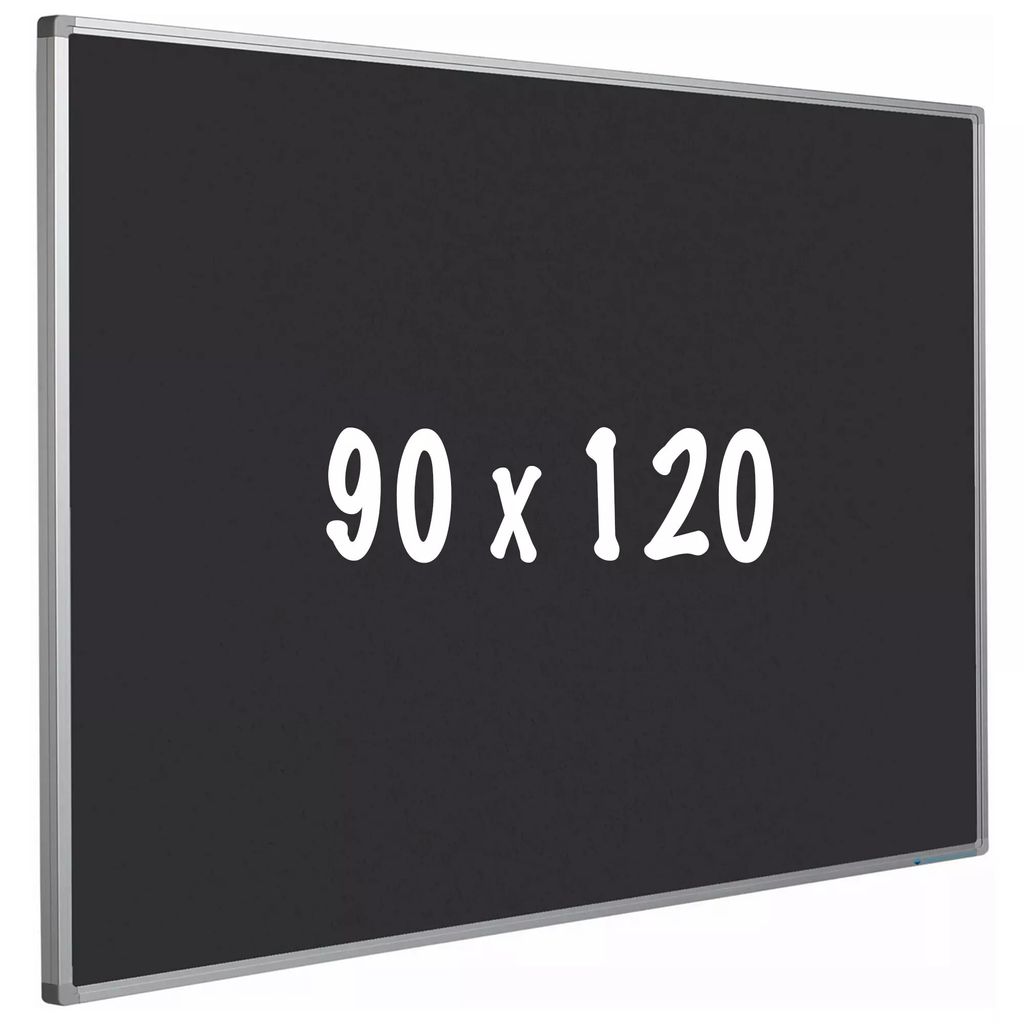 Pinnwand Kork PRO Mckay - Aluminiumrahmen - Einfache Montage - Reißzwecken - Schwarz - Pinnwände - 90x120cm