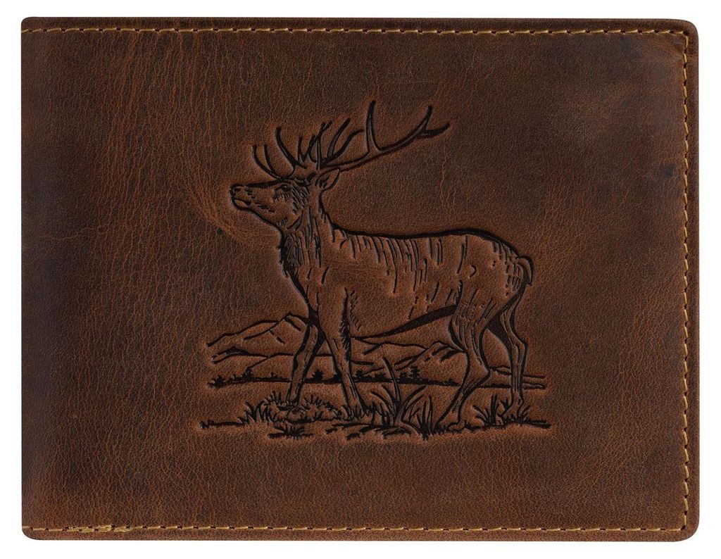 GREENBURRY Geldbörse Vintage Wallet Brown Stag braun Produktbild 