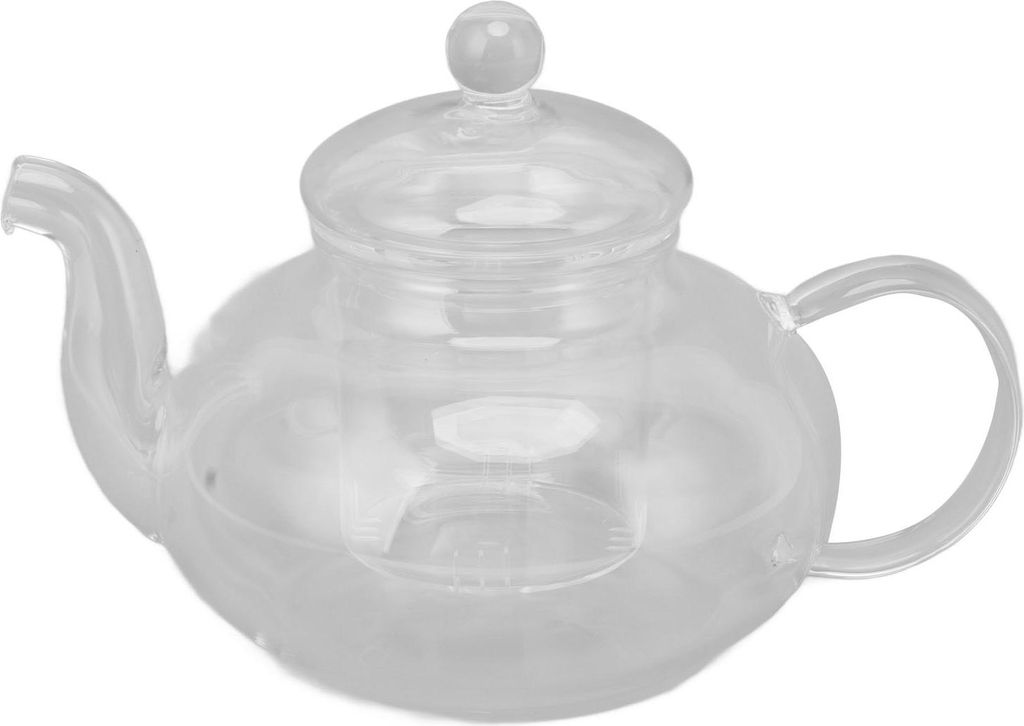 680 ml Glas-Teekanne mit Filter, hitzebest?ndig, transparent, fš¹r die Zubereitung von Blatt- und Blš¹tentee