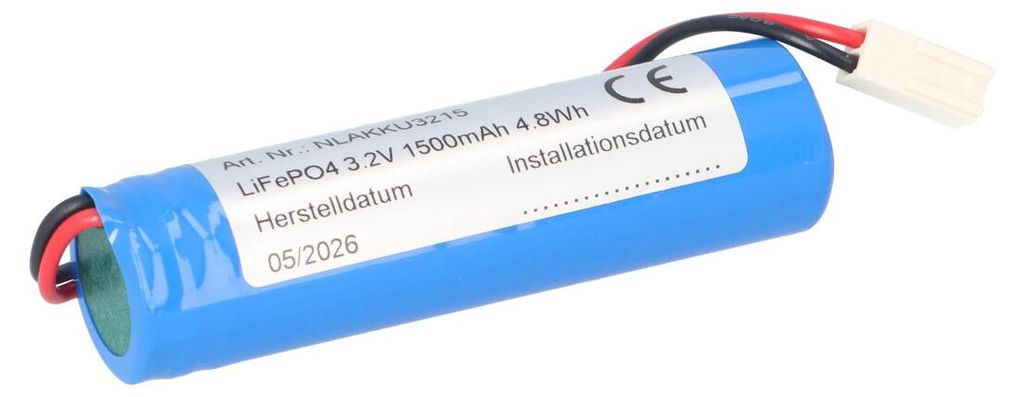 LiFePO4 Notleuchten-Akku 3,2V 1,5Ah passend für NLK2U013SC Produktbild 