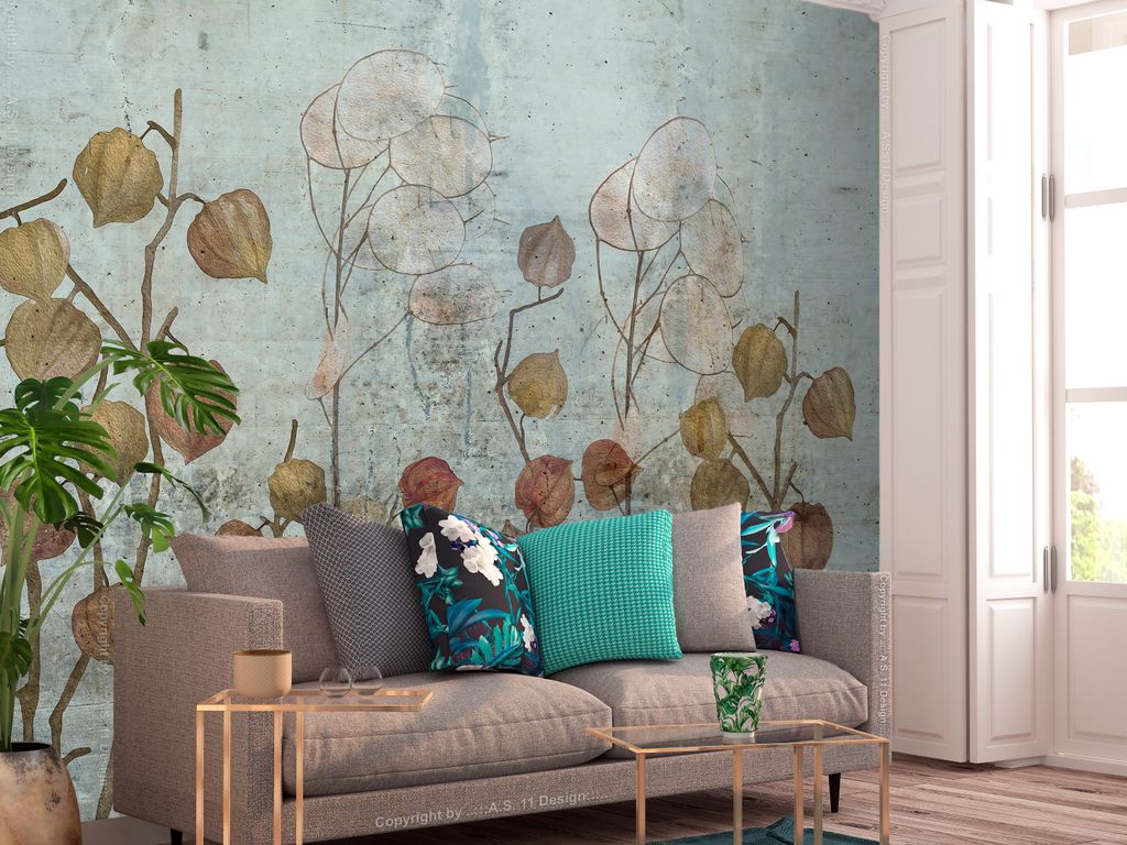 Vlies Fototapete Natur 300x210 cm Tapeten Wandtapete XXL Pflanze Blumen Botanik wie gemalt b-C-0722-a-a
