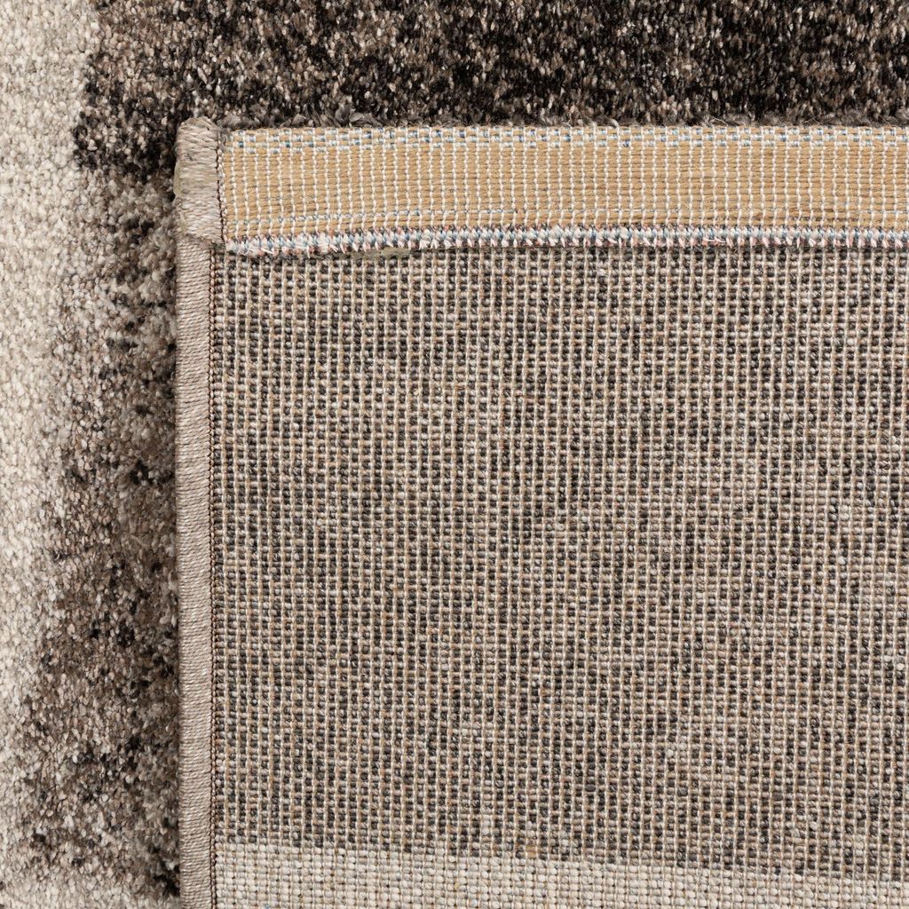 Steffensmeier Kurzflor Teppich Soft Tones | Wohnzimmer | Modern | | Kästchen Grau, Größe: 67x140 cm
