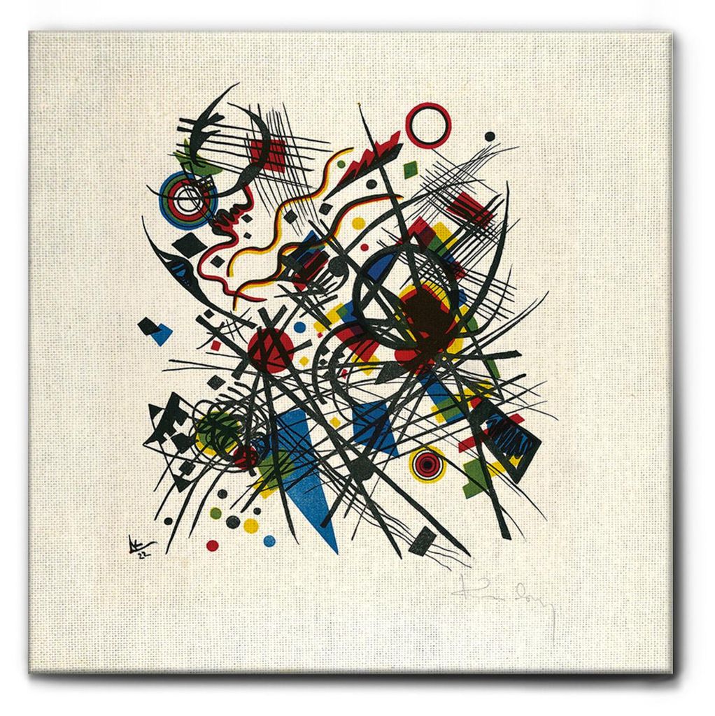 Giallobus - Lithographie für das vierte Bauhaus-Portfolio - Vassily Kandinsky - 70L x 70B cm - Bild - Premium Loom Canvas mit hoher Dicke