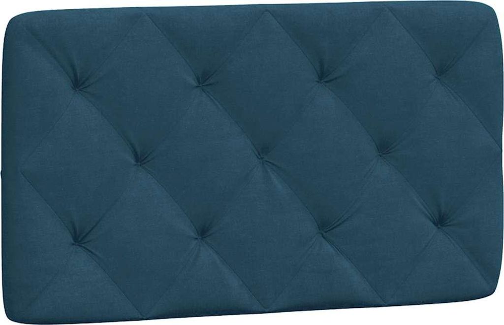 vidaXL Kopfteil-Kissen Blau 90 cm Samt