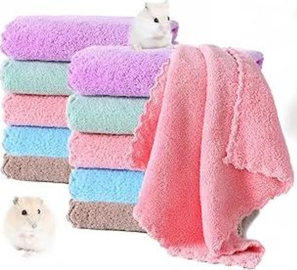 Set 10 Cucce Pile 30x30 cm per Porcellini d'India e Roditori Premium