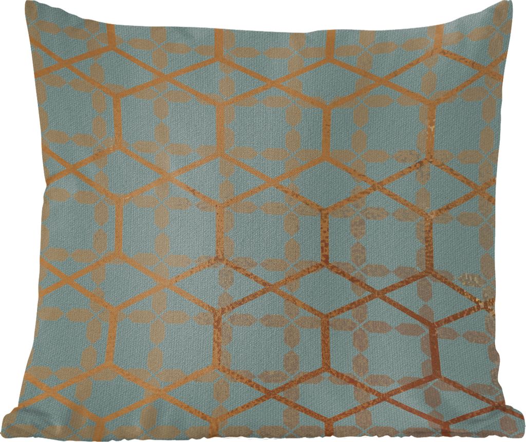 MuchoWow Zierkissen Sofakissen Wohnzimmer Dekokissen 50x50 cm Design - Blau - Quadratisch - Komfort - Sofakissen