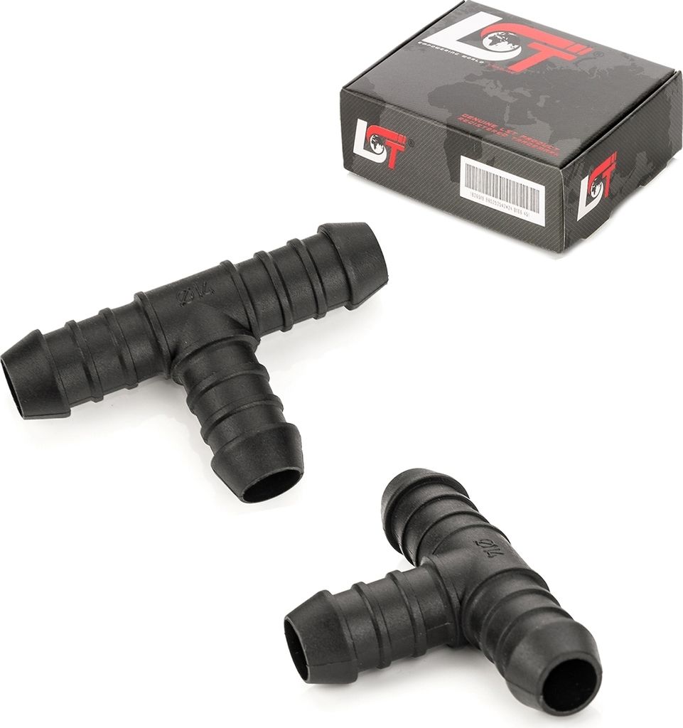 2x Schlauchverbinder PA6 T-Stück Benzin ölbeständig 14 mm für JAGUAR MERCEDES
