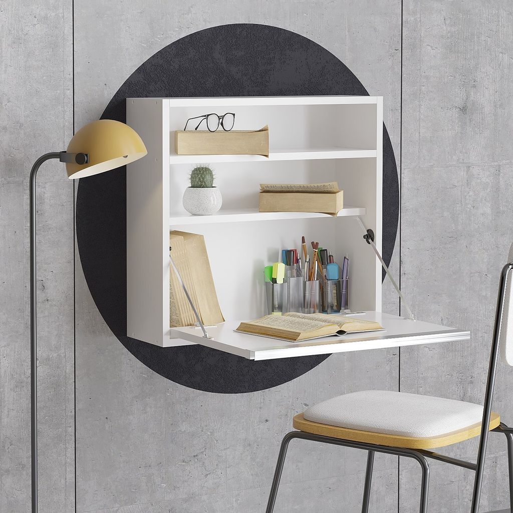 Skye Decor, Optimum - White, Bureaux, blanc, 64 x 60 x 20 Image du produit 