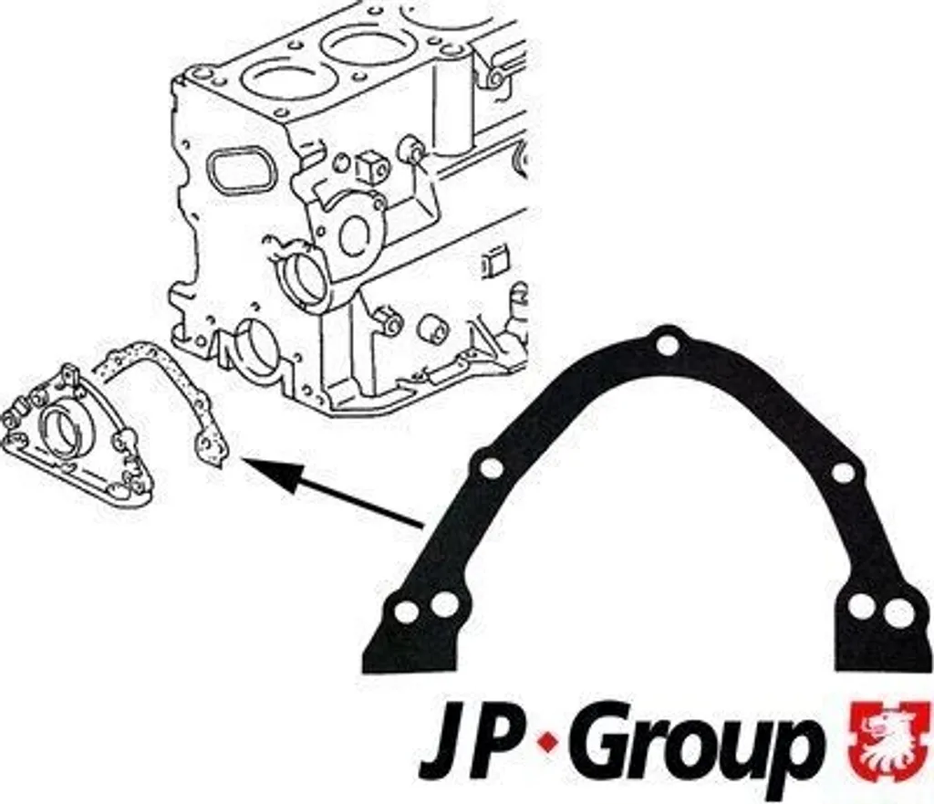 Joint carter moteur JP GROUP côté poulie : stoppez les fuites d'huile