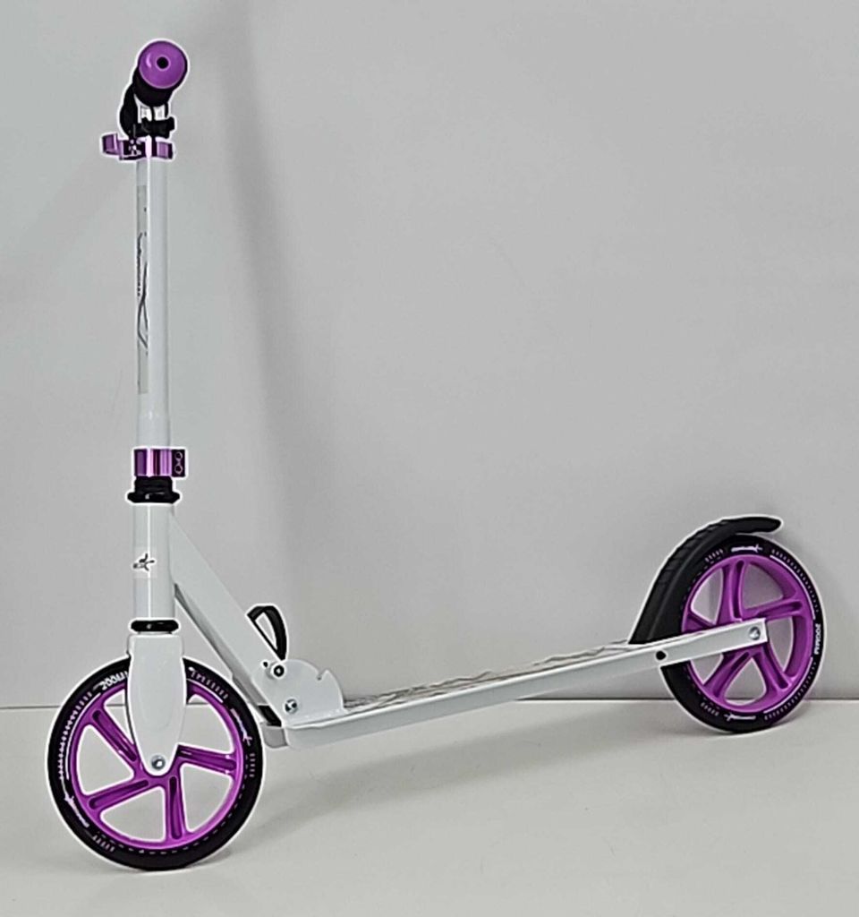 muuwmi Alu-Scooter 200 mm, weiß/lila Produktbild 5