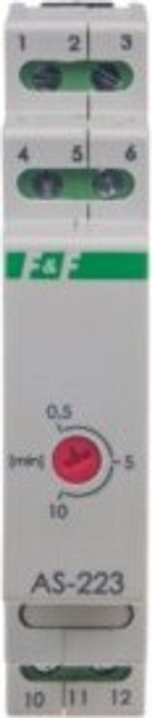 F&F AS-223 Treppenhausautomat mit Antiblockierfunktion 230V AC 16A 1x Modul 1x NO