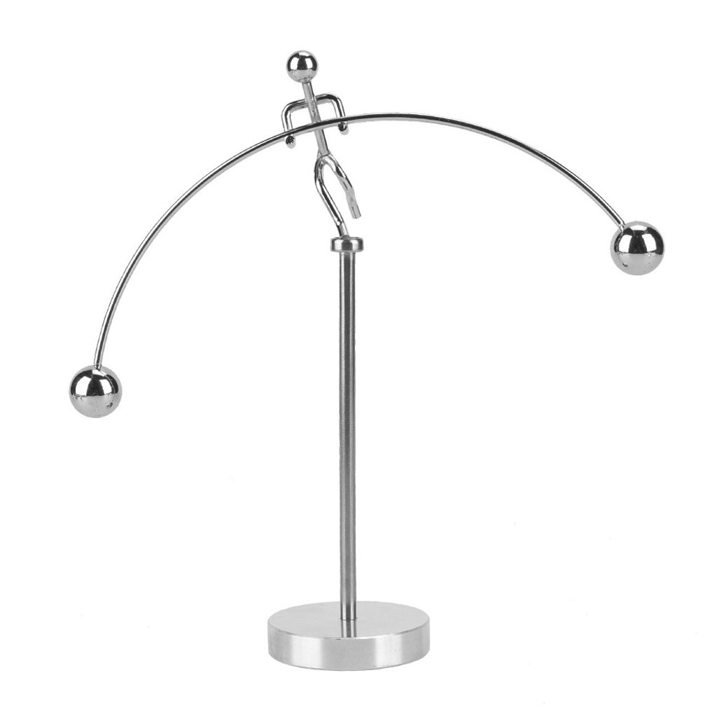 Iron Tumbler,Swing Steel Balance Toy,Rotating Tumbler, Iron Balance Toy,Balanced Iron Toy,Ironman Decoration Kinetic